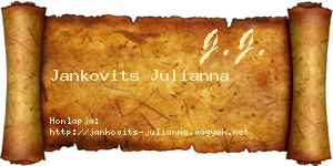 Jankovits Julianna névjegykártya